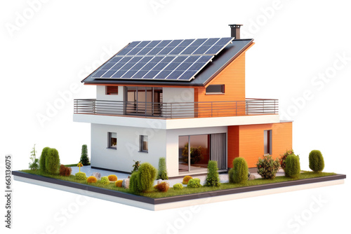 High-Quality House 2D Model Rendering Isolated on Transparent Background © Cool Free Games