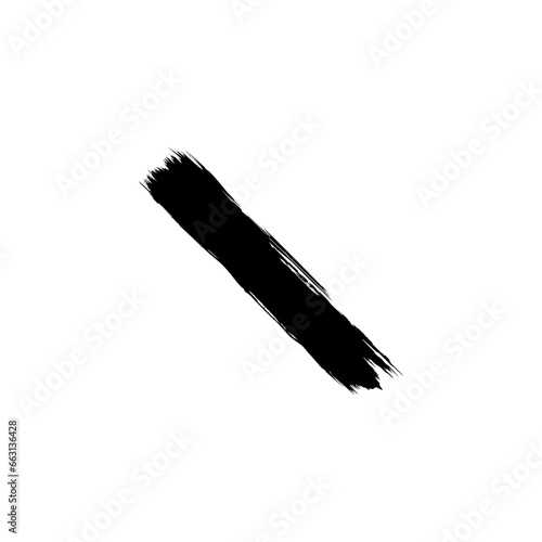 Paint Brush or Brush Stroke Silhouette, can use for template, lay out, background, art illustration, advertisement space, or graphic design element. Vector Illustration