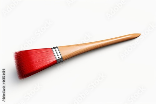A paintbrush isolated on a white background