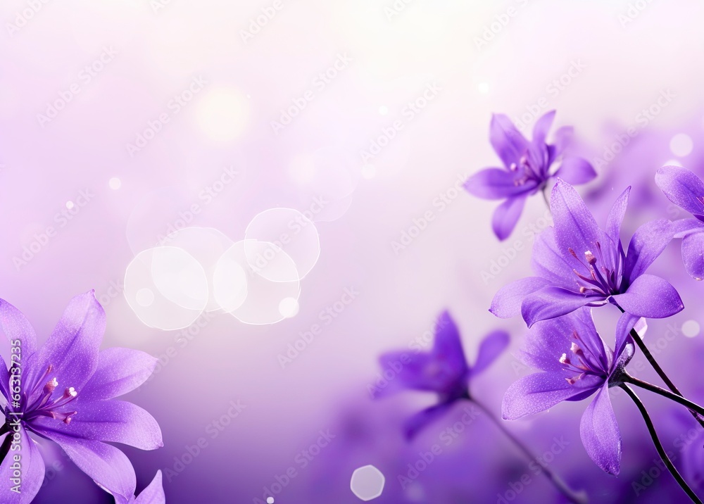 Abstract spring background with purple flowers. Abstract spring background with purple flowers.