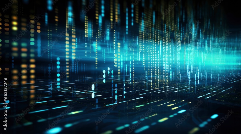 An abstract digital background with binary code and AI algorithms running in the background. An abstract digital background with binary code and AI algorithms running in the background.