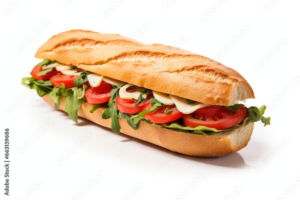 Gourmet sandwich isolated on white background. Gourmet sandwich isolated on white background.