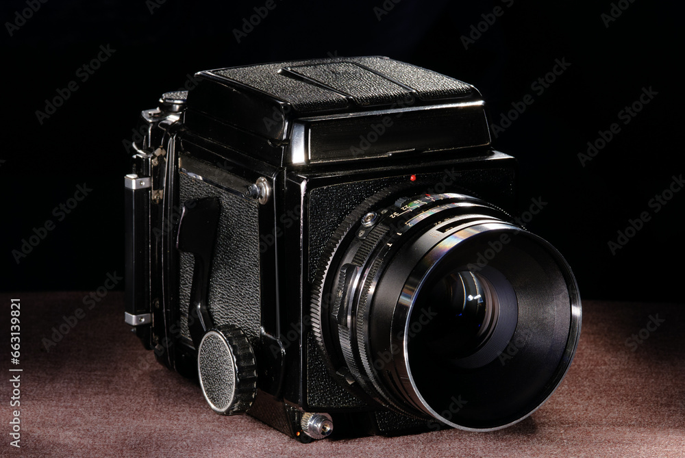 Big black Retro film camera