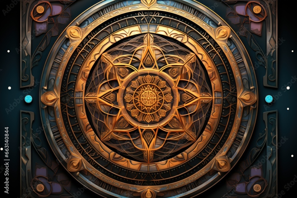 Mystic rune stones, imbued with ancient knowledge and prophetic visions - Generative AI