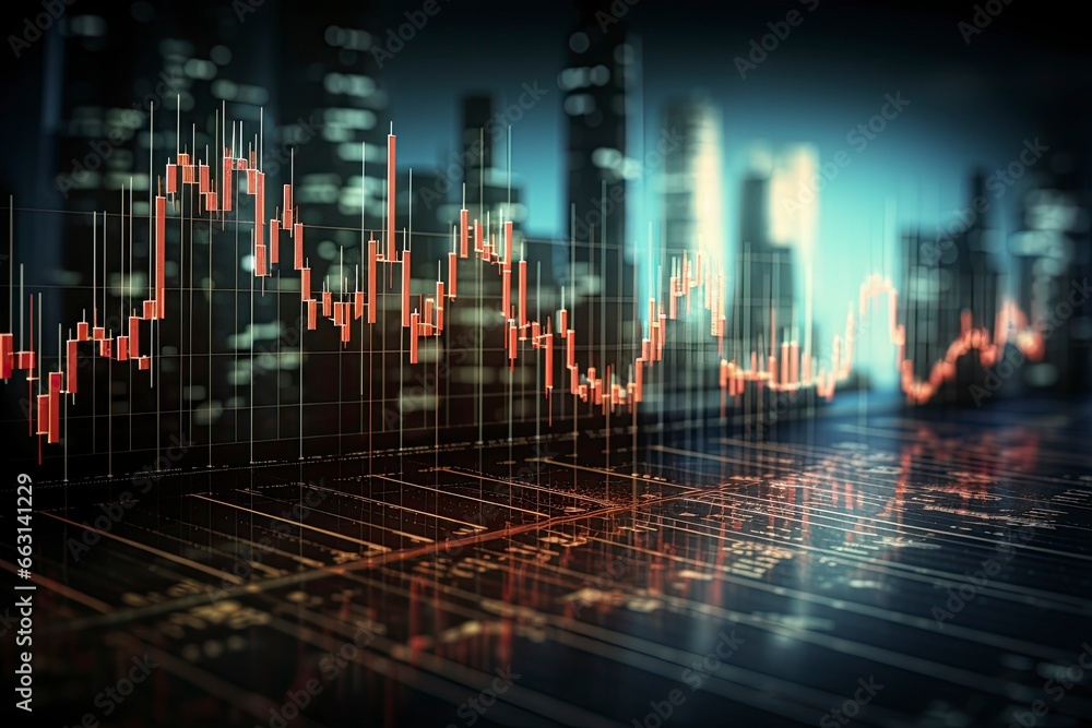 Stock market or forex trading graph. Stock market or forex trading graph.