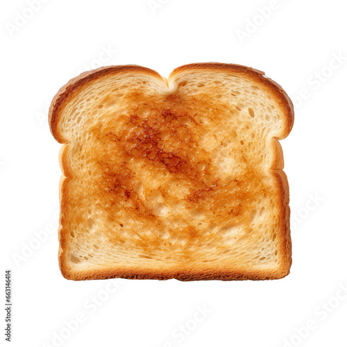 Toast on a white background isolated PNG