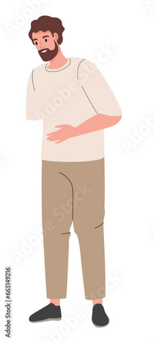 young disabled man without an arm