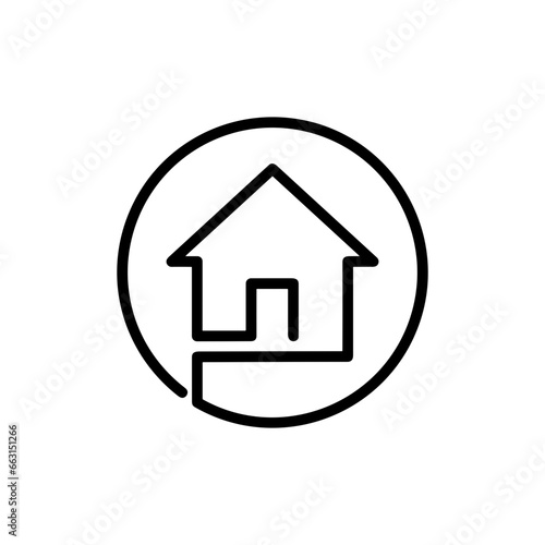 Home homepage icon symbol vector image. Illustration of the house real estate graphic property design image