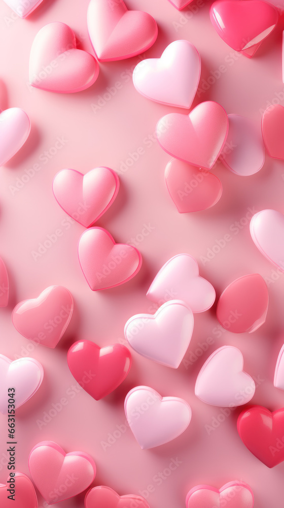 background with hearts for valentine's day