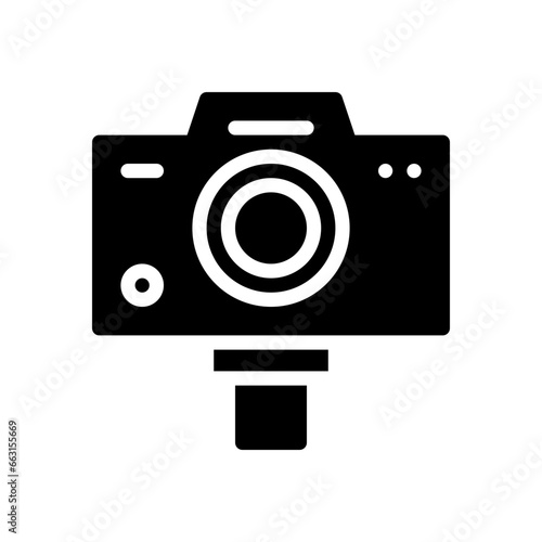 web cam glyph icon