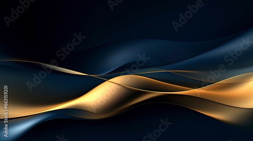 abstract Gold and navy blue background