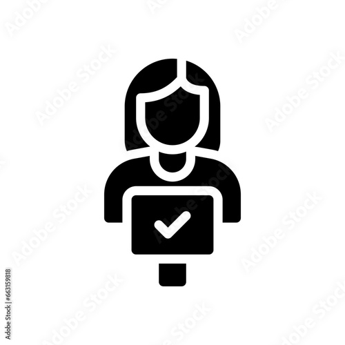 supporter glyph icon