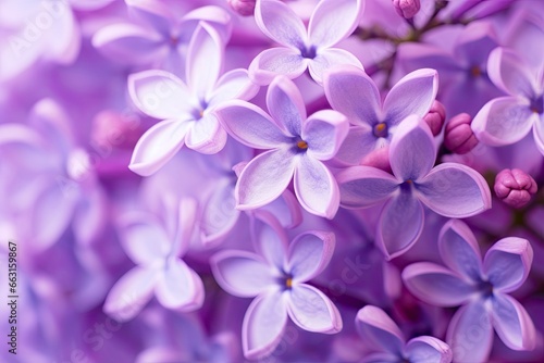 Lilac blossom macro background with copy space. © ABULKALAM