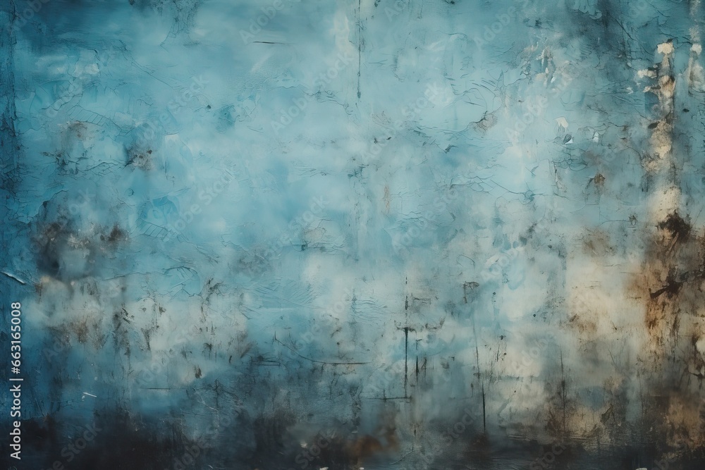 abstract grunge background with space for your text or image, Dirty blue texture, AI Generated