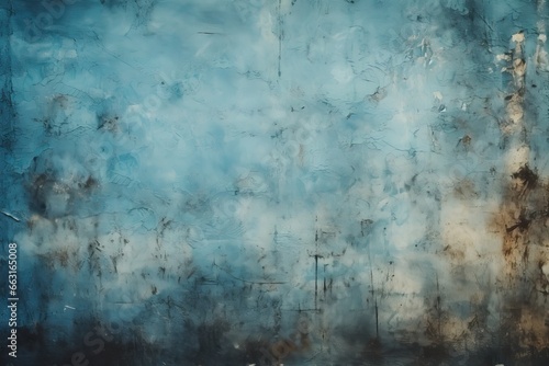abstract grunge background with space for your text or image  Dirty blue texture  AI Generated
