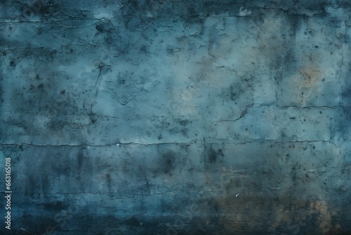 Grunge blue wall texture background. Old grunge background, Dirty blue texture, AI Generated