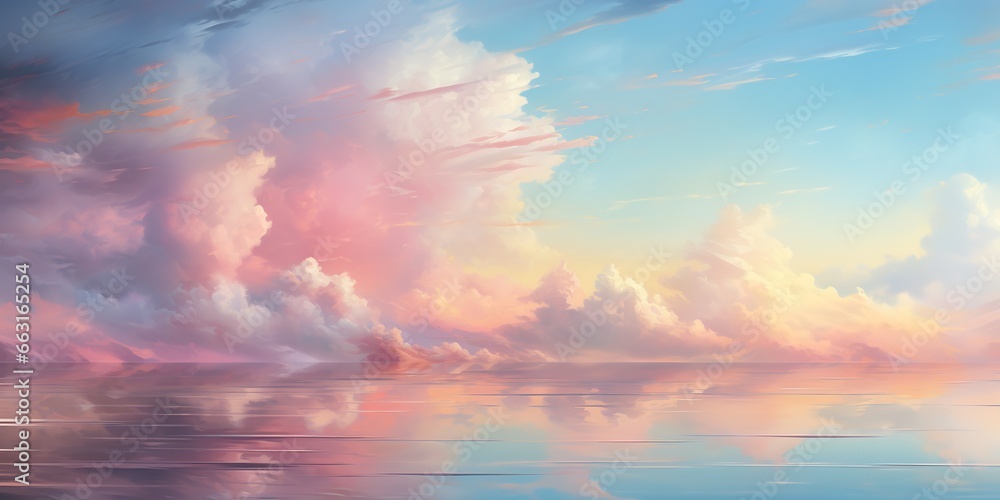 Obraz premium Pastel Cloud Serenity