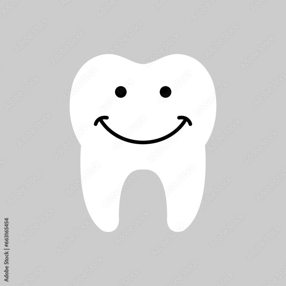 Tooth icon vector. Tooth Fairy illustration sign. Funny tooth symbol or logo. Tooth icon vector. Tooth Fairy illustration sign. Funny tooth symbol or logo.