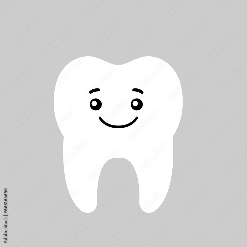 Tooth icon vector. Tooth Fairy illustration sign. Funny tooth symbol or logo. Tooth icon vector. Tooth Fairy illustration sign. Funny tooth symbol or logo.