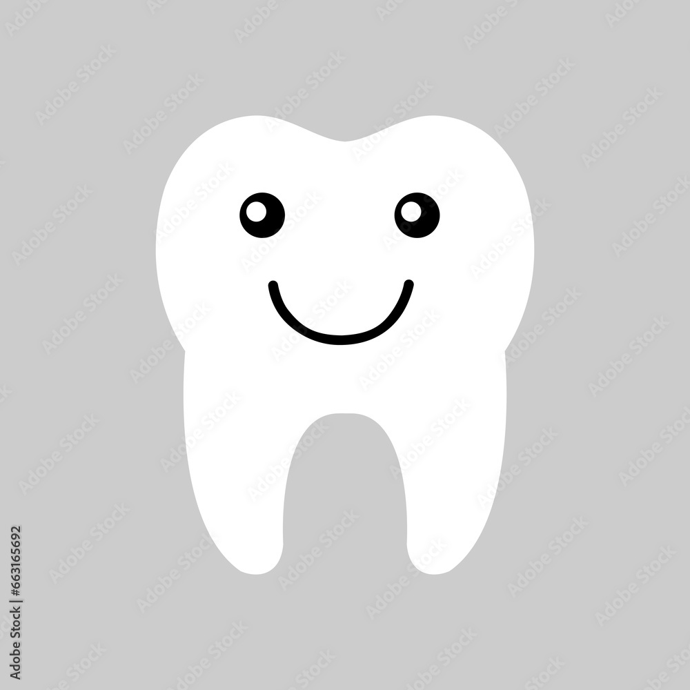 Tooth icon vector. Tooth Fairy illustration sign. Funny tooth symbol or logo. Tooth icon vector. Tooth Fairy illustration sign. Funny tooth symbol or logo.