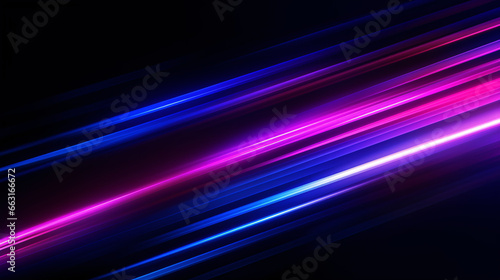 Black Backgrounds - abstract neon background with ascending pink and blue glowing lines. Fantastic wallpaper with colorful laser rays - ai