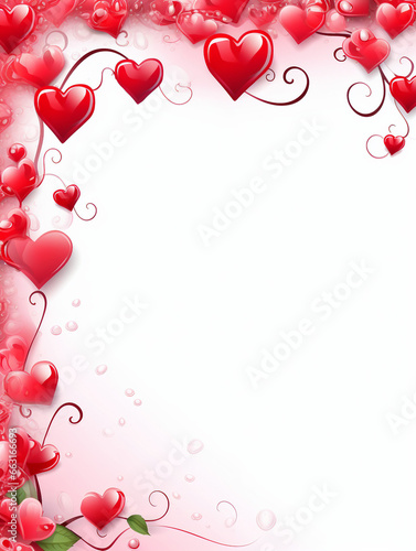 valentine background with hearts