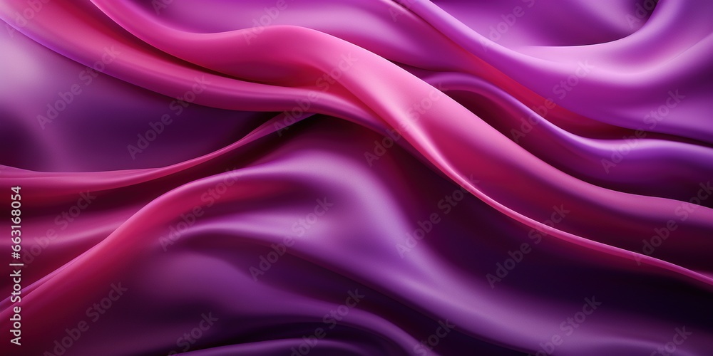 Abstract fashion background of bright purple gradient silk fabric with waves. Banner with particle drapery background. Banner size. Abstract fashion background of bright purple gradient silk fabric with waves. Banner with particle drapery background. Banner size.
