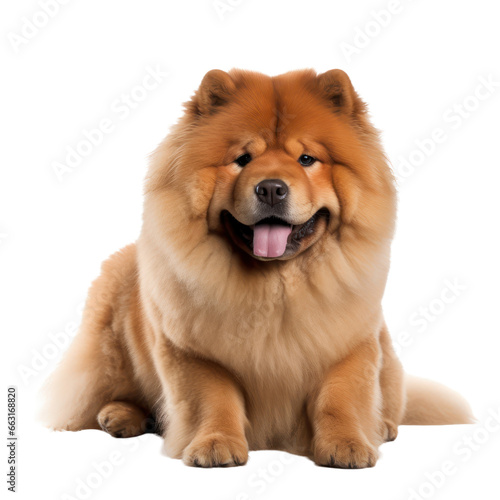 Chow Chow dog isolated on transparent background,transparency 