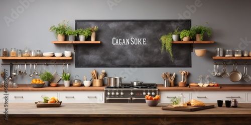 Cooking classes banner design mockup