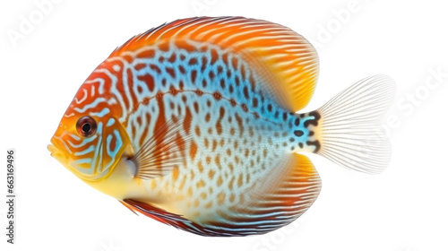 discus fish isolated on transparent background,transparency 