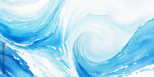 abstract soft blue and white abstract water color ocean wave texture background. Banner Graphic Resource as background for ocean wave and water wave abstract graphics