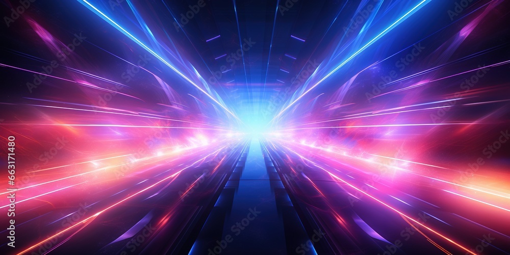 Neon lights speed tunnel background Neon lights speed tunnel background