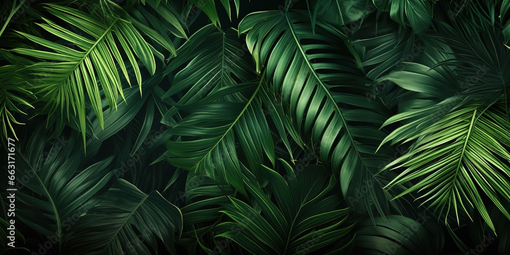 Palm leaves background Palm leaves background