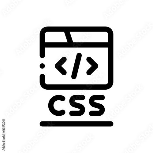 css file line icon