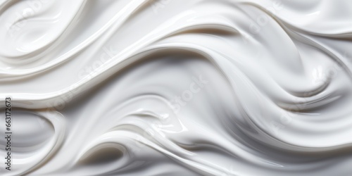 White cream texture for applying the face skin and body on background. white lotion for advertising Beauty skin care products. advertisement cream, milk, cheese