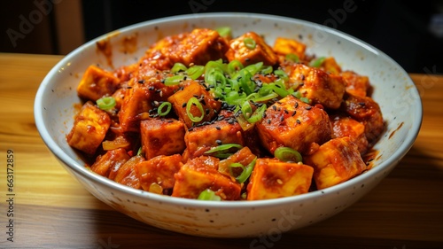 Spicy Kimchi Tofu Stir-Fry