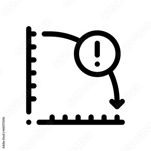 bankrupt line icon
