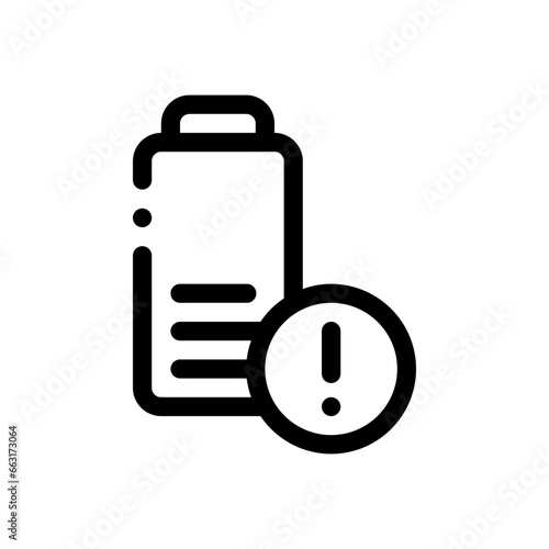 battery line icon