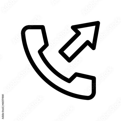 outgoing line icon