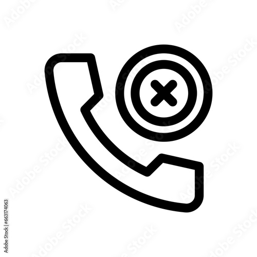 missed call line icon