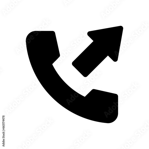 outgoing glyph icon