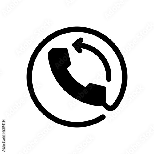 telephone glyph icon