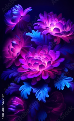 background with purple flowers