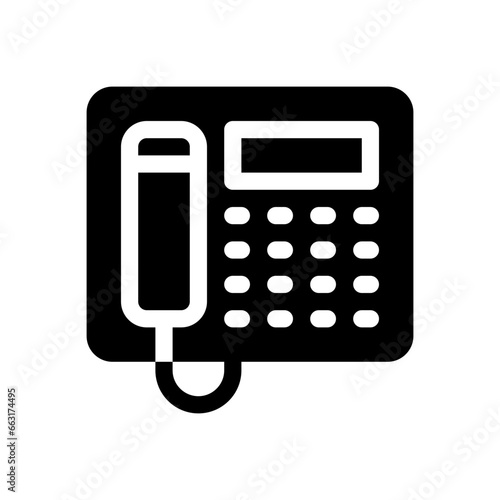 telephone glyph icon