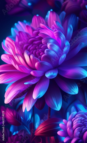 purple and yellow dahlia