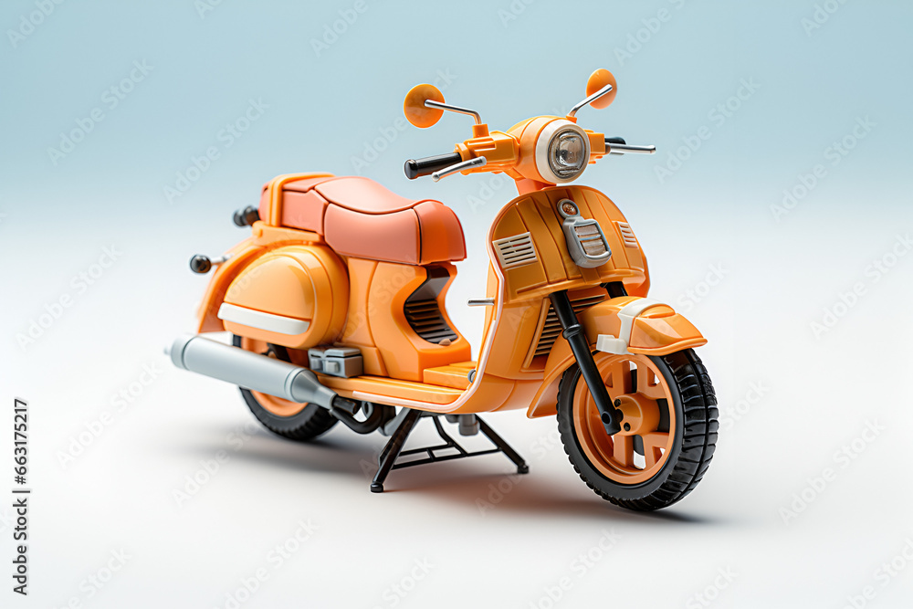 Motor scooter isolated on white Motor scooter isolated on white