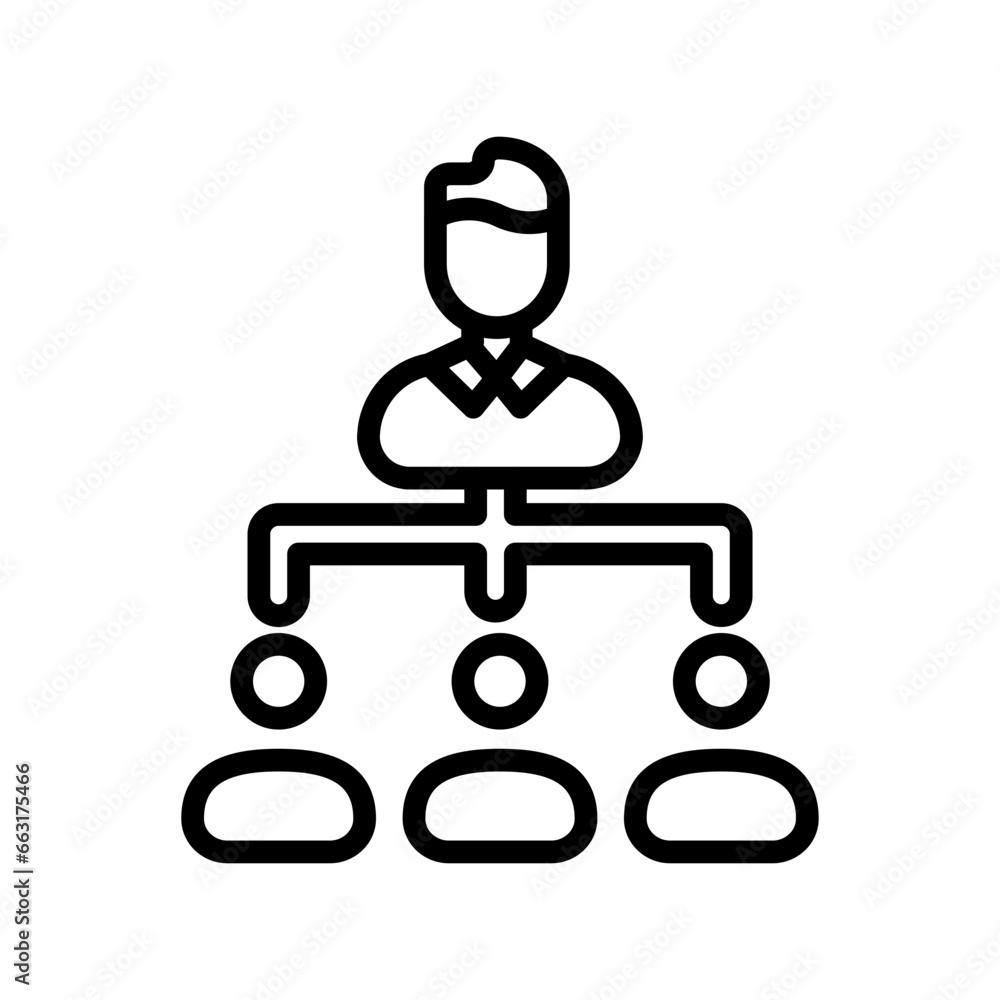 Organization icon in vector. Illustration