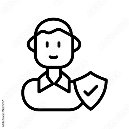 Employee Trust icon in vector. Illustration