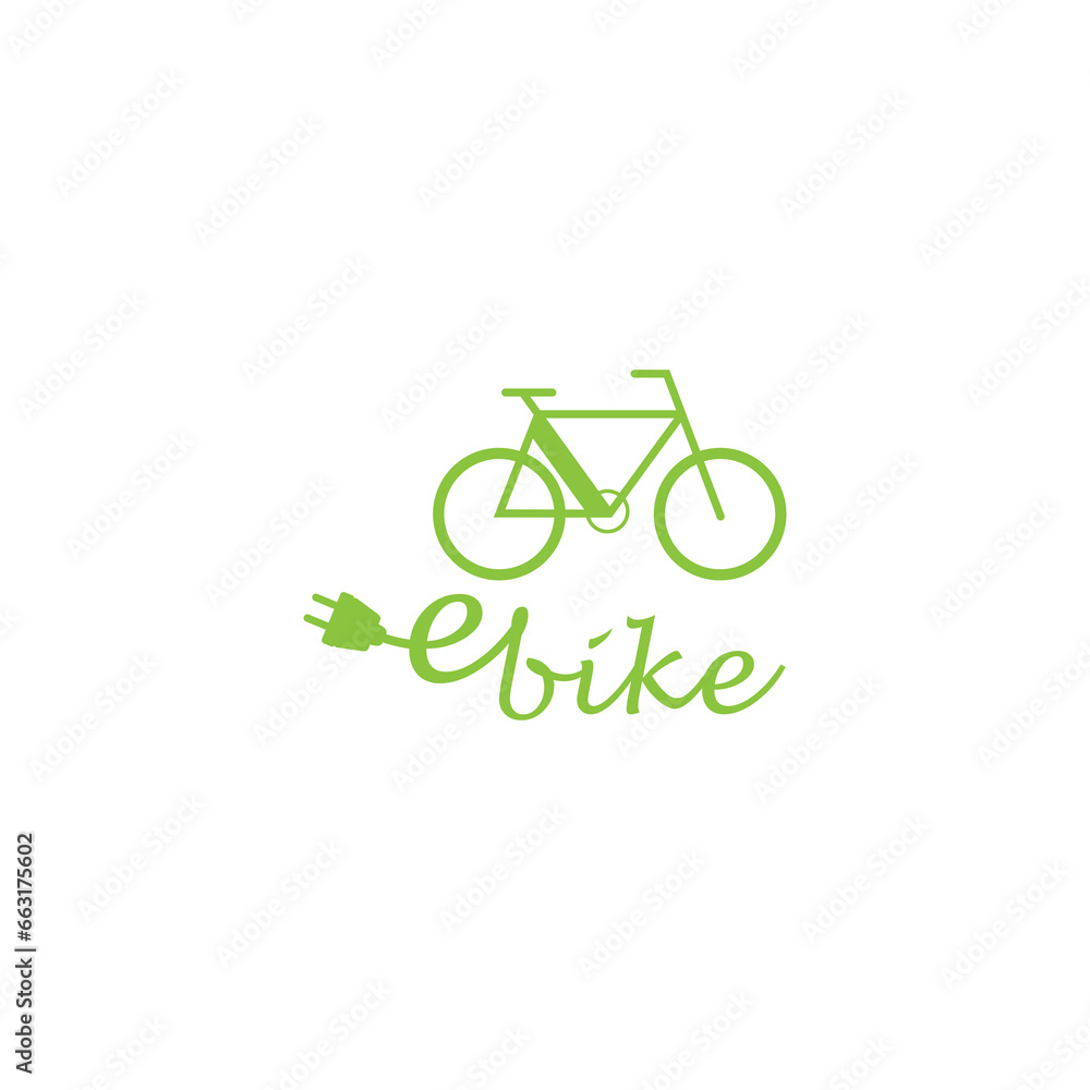 E bike logo icon isolated on transparent background E bike logo icon isolated on transparent background