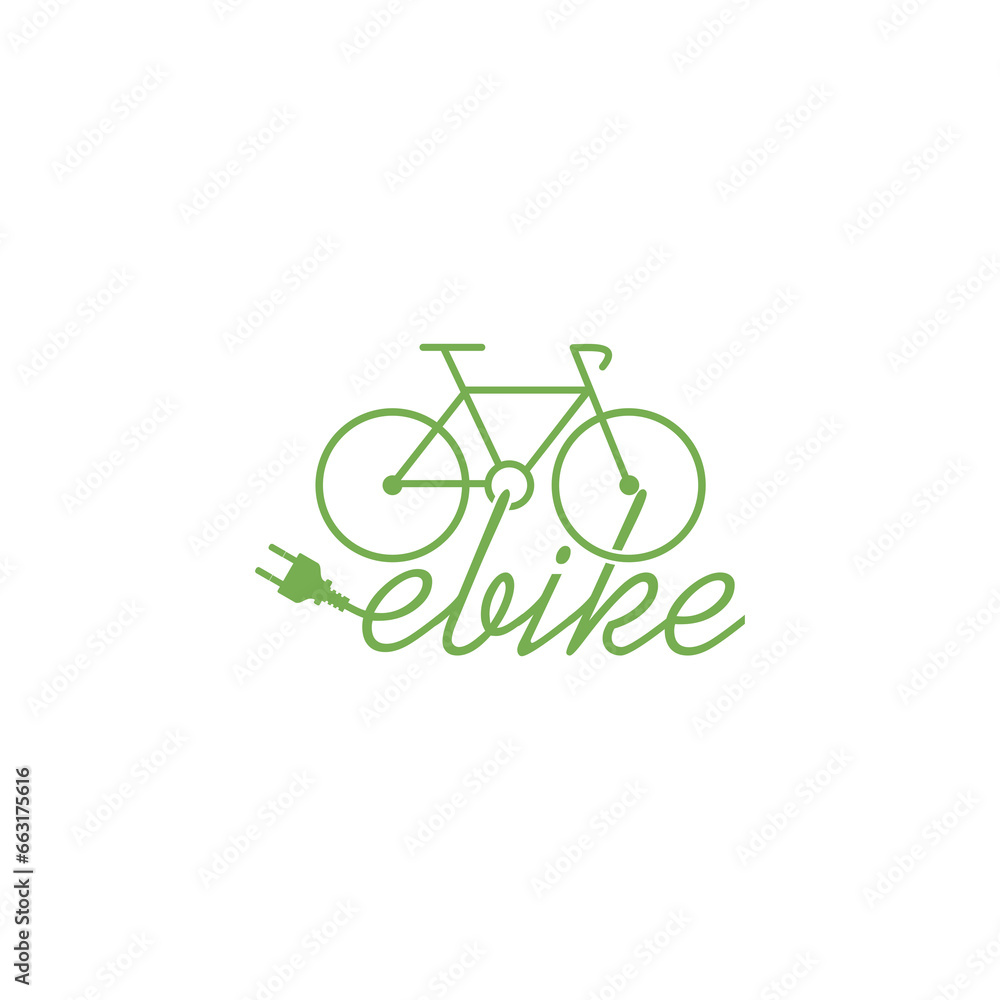 E bike logo icon isolated on transparent background E bike logo icon isolated on transparent background